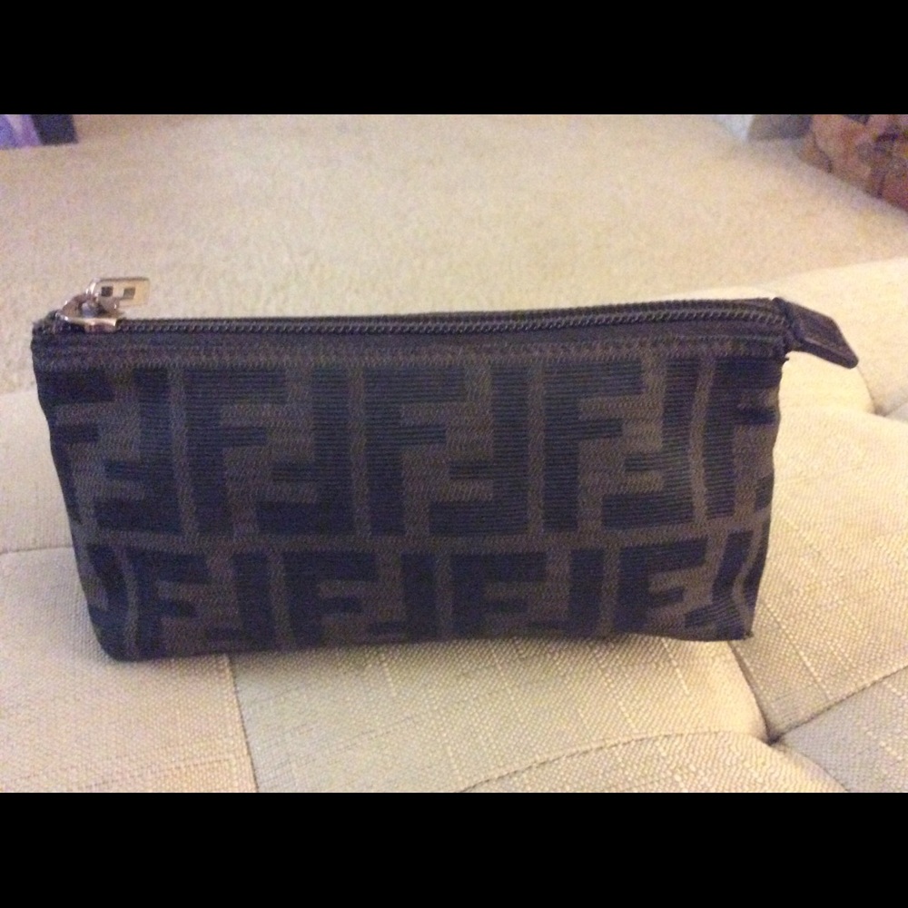 100% Authentic Fendi Zucca Cosmetic Bag